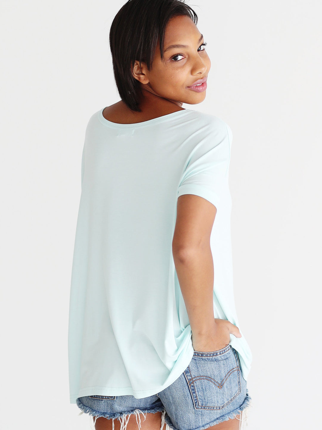 Mint Short Sleeve Top