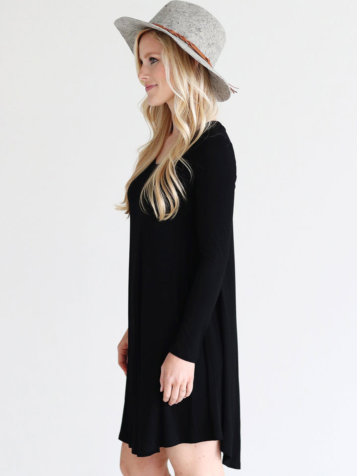 Black DLMN Swing Dress