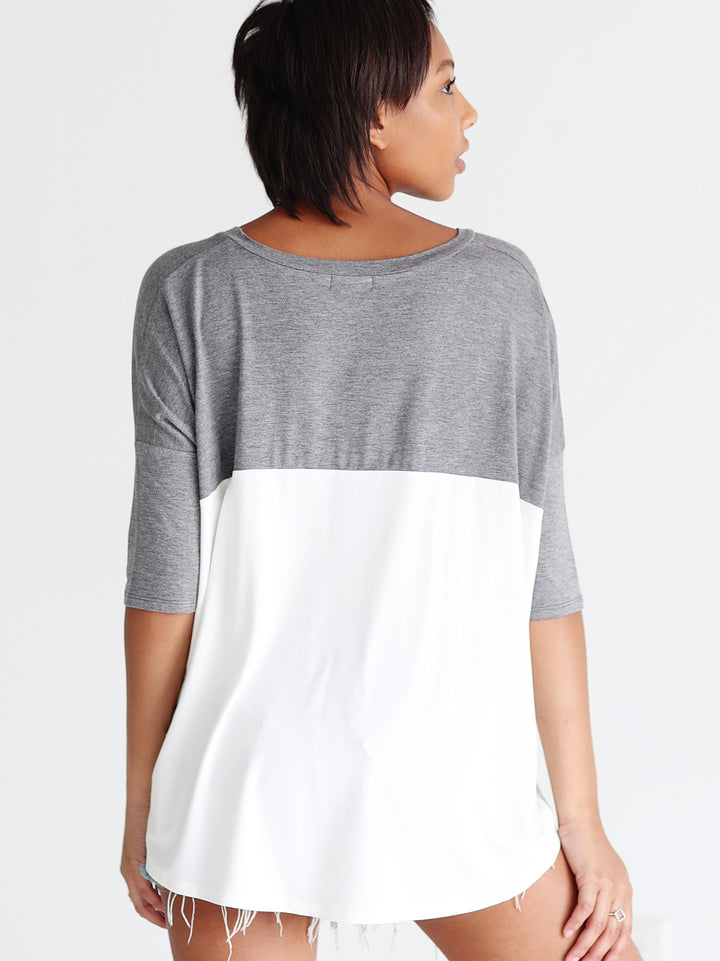 Color Block Pocket Tee