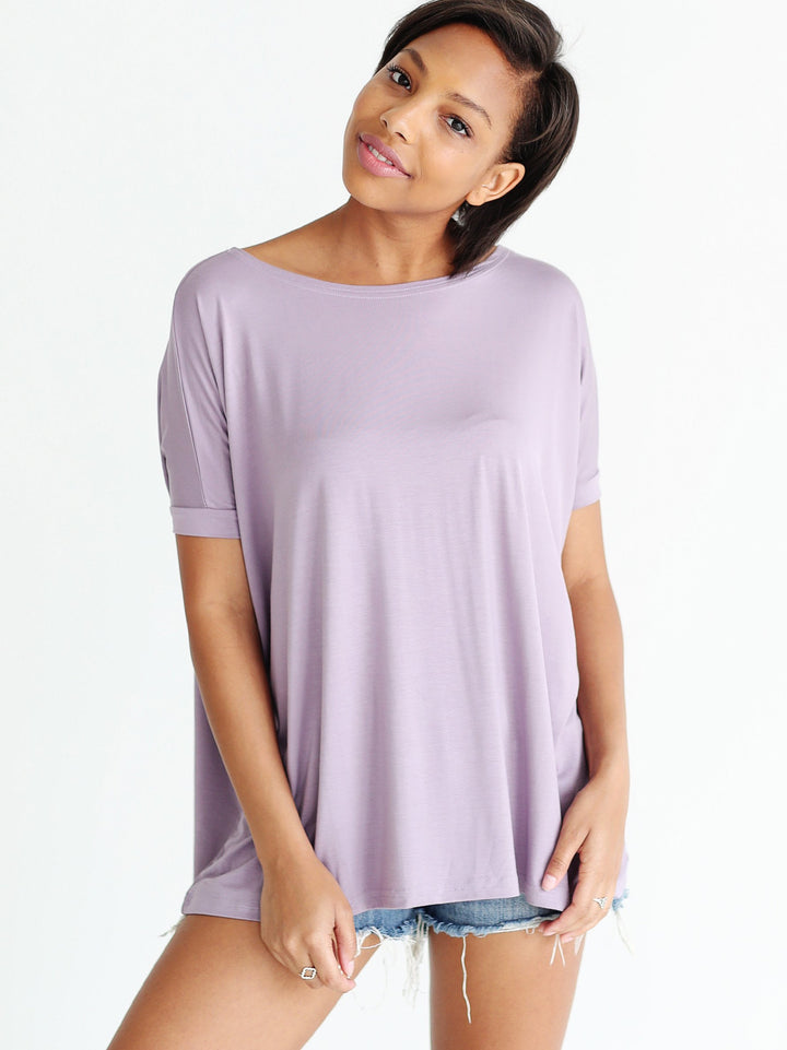 Light Purple Short Sleeve Top