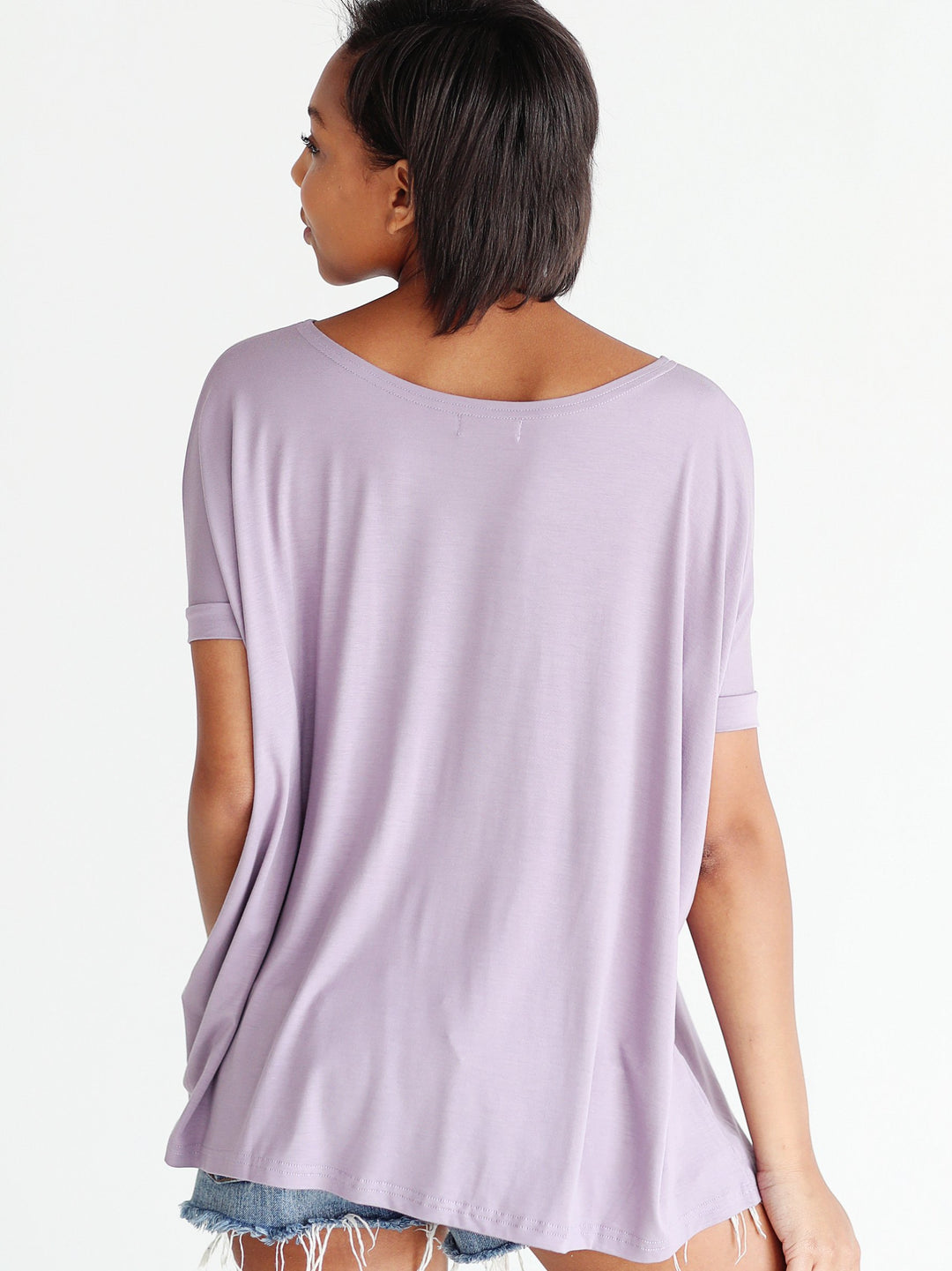 Light Purple Short Sleeve Top