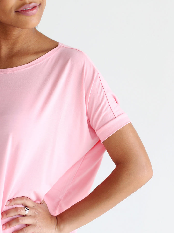 Rose Quartz Short Sleeve Top