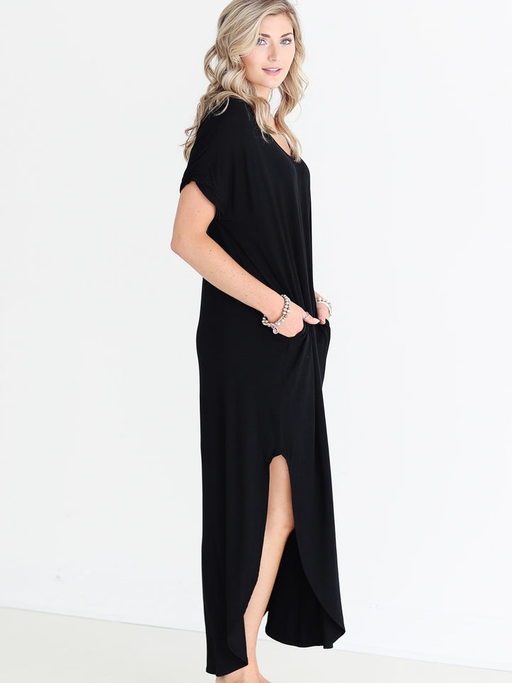 Black DLMN Maxi Dress